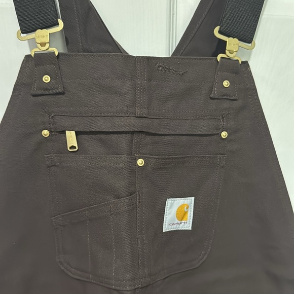Carhartt Dark Brown Bib Overalls - Picture 4 of 10